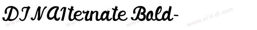 DINA1ternate Bold字体转换